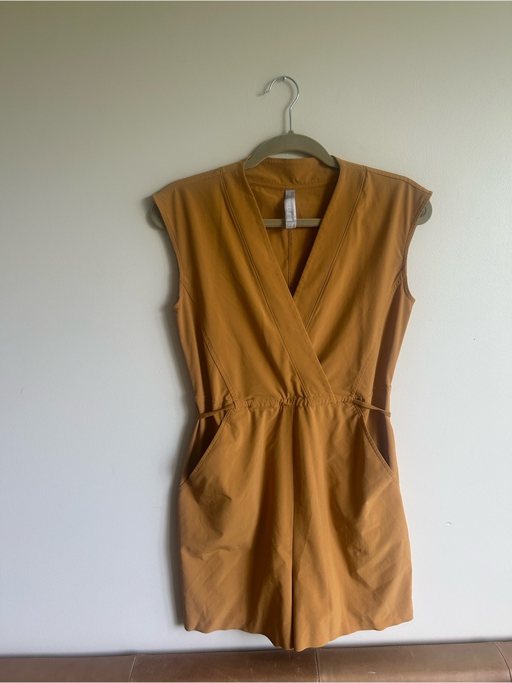 Athleta Mustard Romper